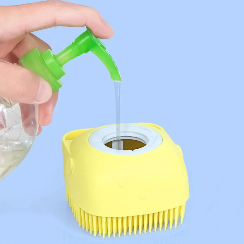 Gentle Foaming Dog Bath Brush