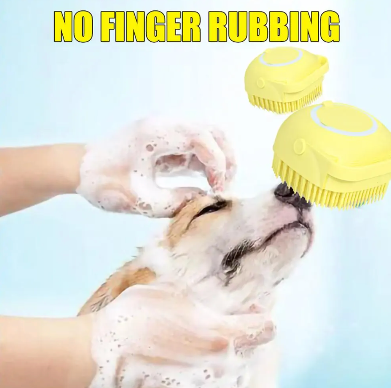 Gentle Foaming Dog Bath Brush