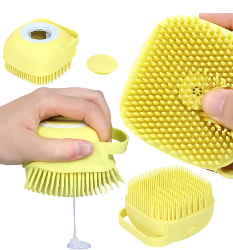 Gentle Foaming Dog Bath Brush