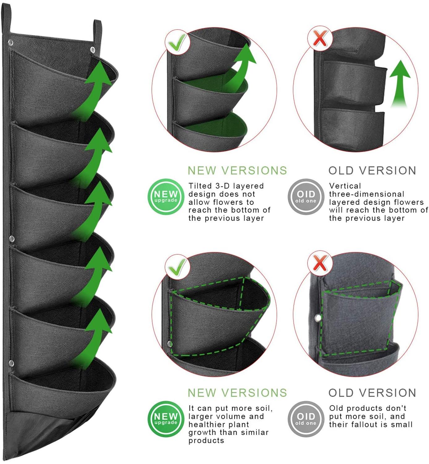 NEW DESIGN Vertical Hanging Garden Flower Pots